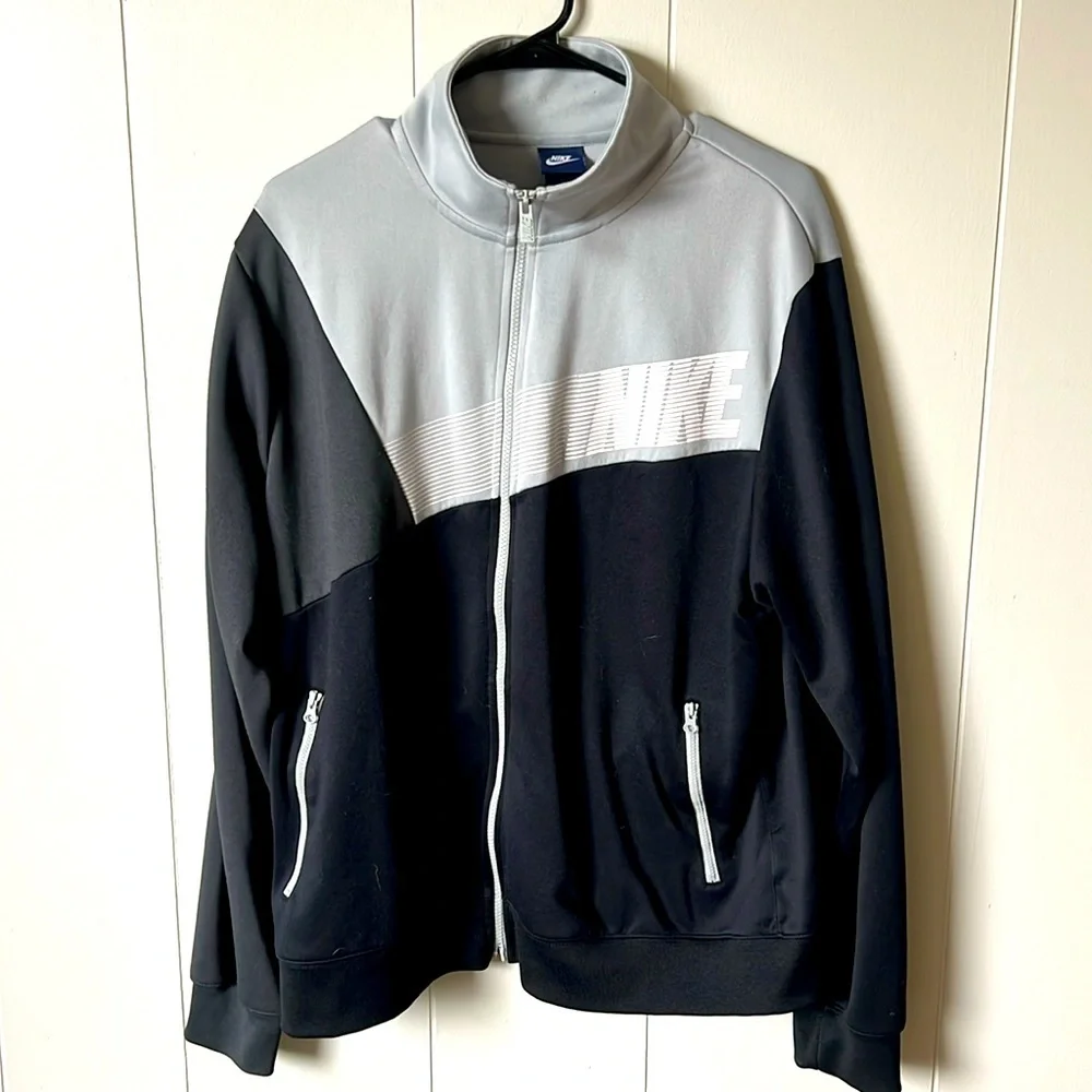 DS Nike Colorblock Track Jacket Mens XL Black/Grey